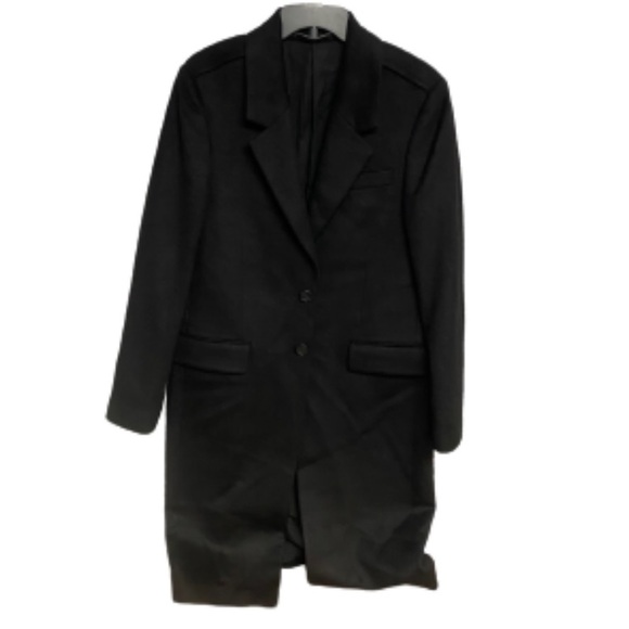 All saints | Men’s Long Black Wool Coat Killian 38 - Picture 10 of 15